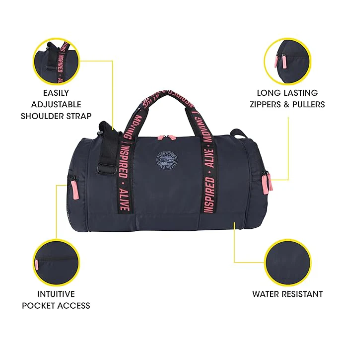 Gear Inspired Alive Moving 32L Duffel Bag (Black) - Image 6