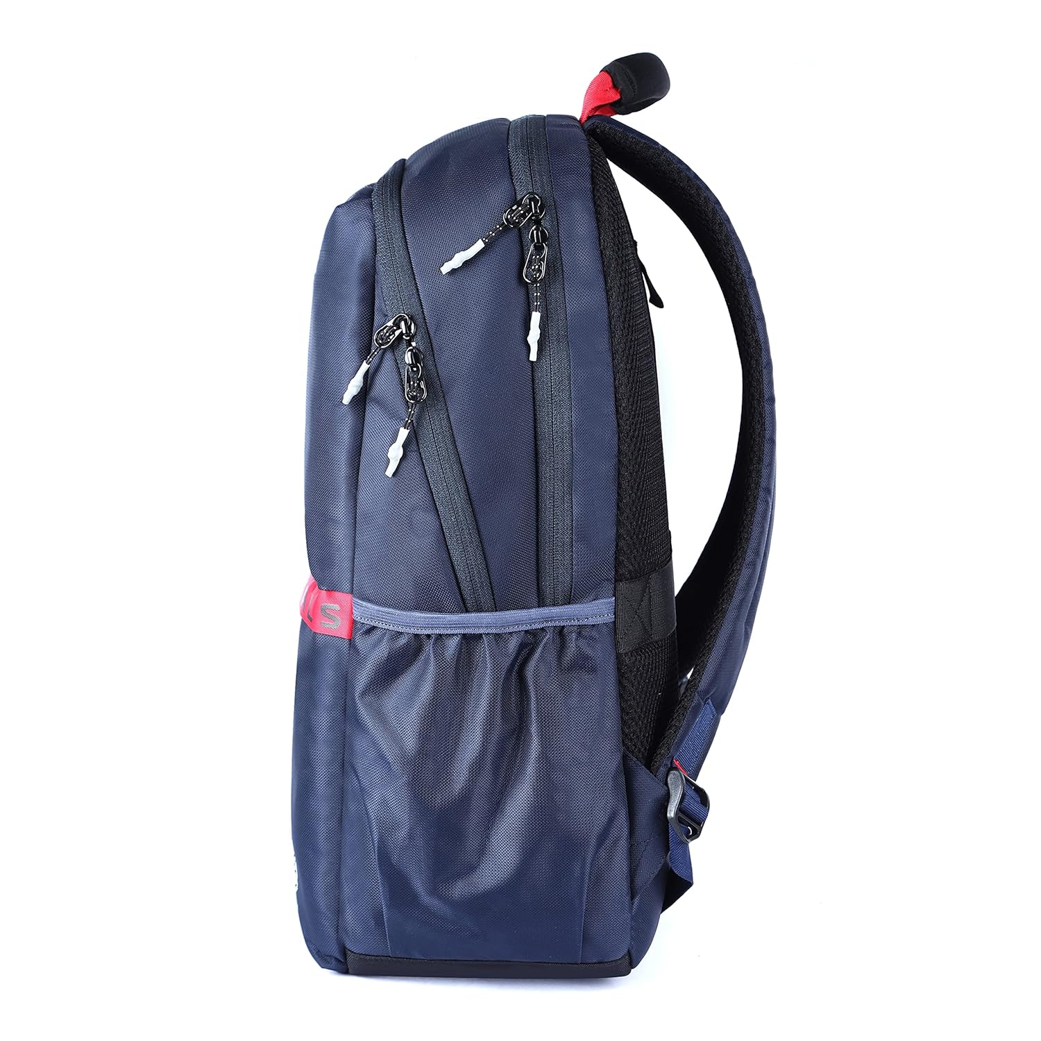 Gear LOGI-Q 27L Backpack with Trolley Sleeve for Men/Women (Navy-Red) - Image 3
