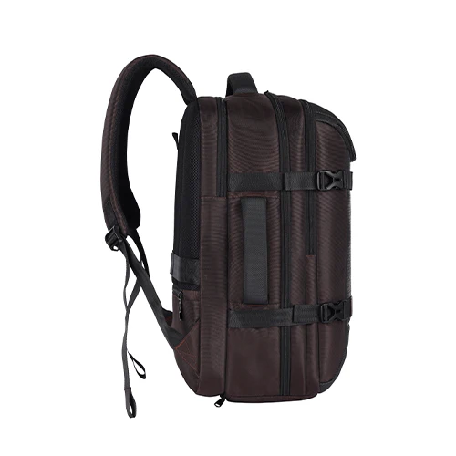 Gear Turbo 4 19"/40L Anti Theft Large Water Resistant Laptop Backpack with Raincover/Casual Backpack/Daypack/Travel Backpack/College Bag For Men/Women(Brown-Black) - Image 3