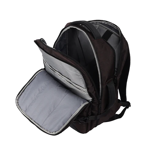 Gear Turbo 4 19"/40L Anti Theft Large Water Resistant Laptop Backpack with Raincover/Casual Backpack/Daypack/Travel Backpack/College Bag For Men/Women(Brown-Black) - Image 4