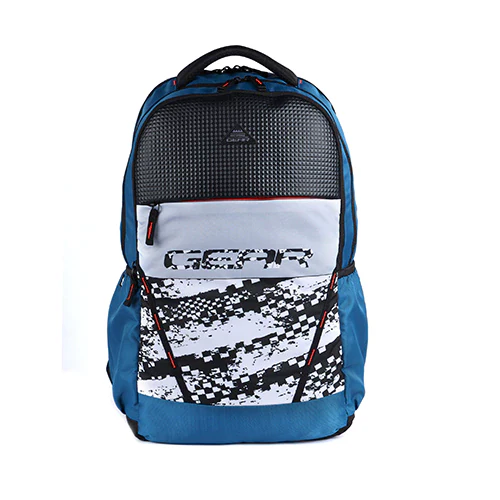 Gear School 04 38L School/College Backpack (Moroccan Blue – Black)