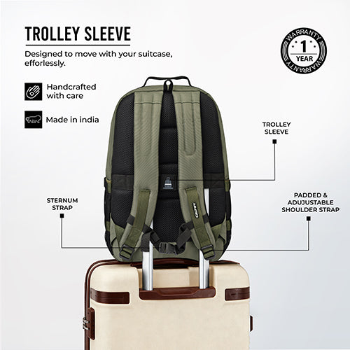 Gear Tactical 18"/30L Large Water Resistant School Bag | Casual Backpack | Daypack | Travel Backpack | Kids Bag for Boys/Girls (Olive - Olive) - Image 7