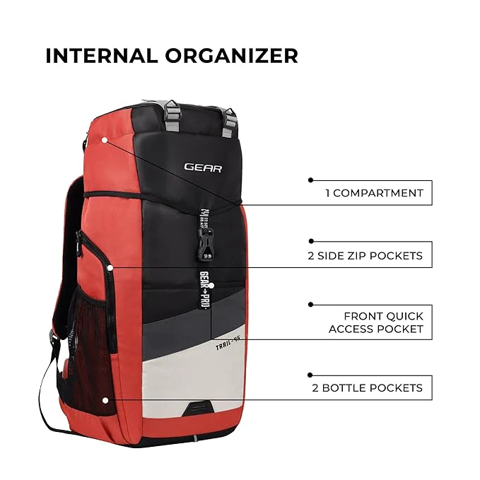 Gear Trail 2 45L (Red Black) - Image 3