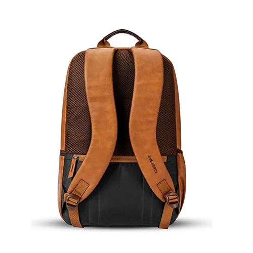 Gear Classic 6 18"/31L Antitheft Large Faux Leather Water Resistant Laptop backpack/Laptop backpack/Casual Backpack/Daypack/Travel Backpack/College Bag For Men/Women(Tan-Brown) - Image 3