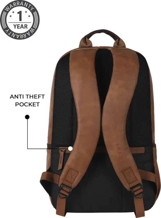Gear Classic Anti Theft Faux Leather 31L (Tan-Brown) - Image 8