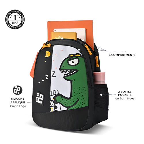 Giant Monster Backpack 15 Inch (Black-Yellow) - Image 2