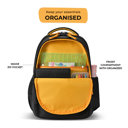Giant Monster Backpack 15 Inch (Black-Yellow) - Image 4
