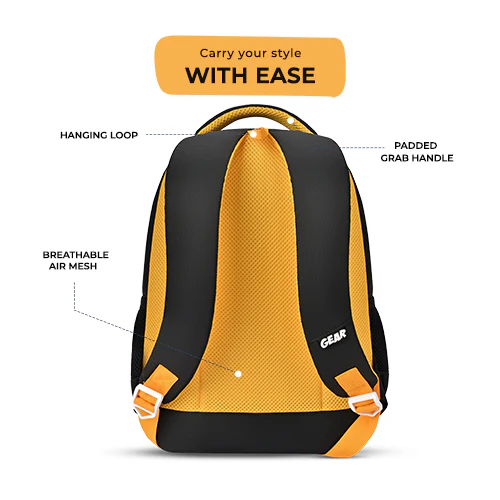 Giant Monster Backpack 15 Inch (Black-Yellow) - Image 6