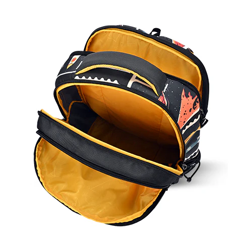 Astronomical Stamp Backpack 19 Inch (Black-Yellow) - Image 5