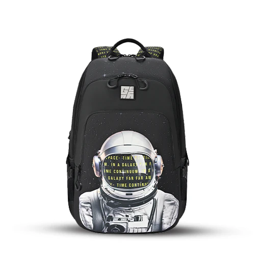 Cosmonaut Backpack 17 Inch (Black-White)