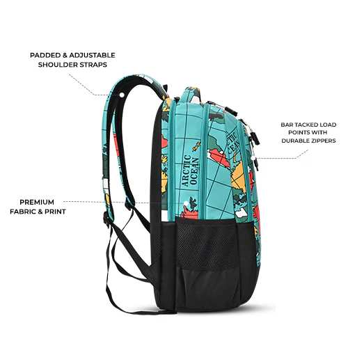 Grid Backpack 19 Inch (Blue-Black) - Image 4
