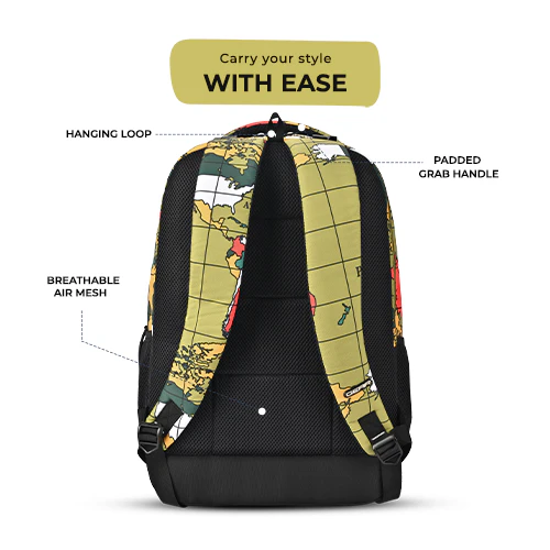 Grid Backpack 17 Inch (Green-Black) - Image 8