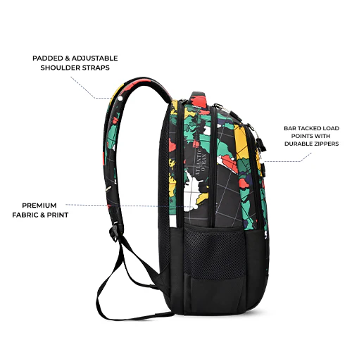 Grid Backpack 19 (Black-Black) (Copy) - Image 3