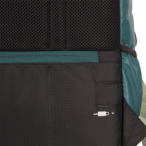 Hipster 31L anti theft water resistant backpack (Teal-Fl. Green) - Image 4