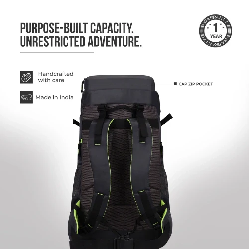 INSPIRED RUCKSACK 55L (GREY FL. GREEN) - Image 7