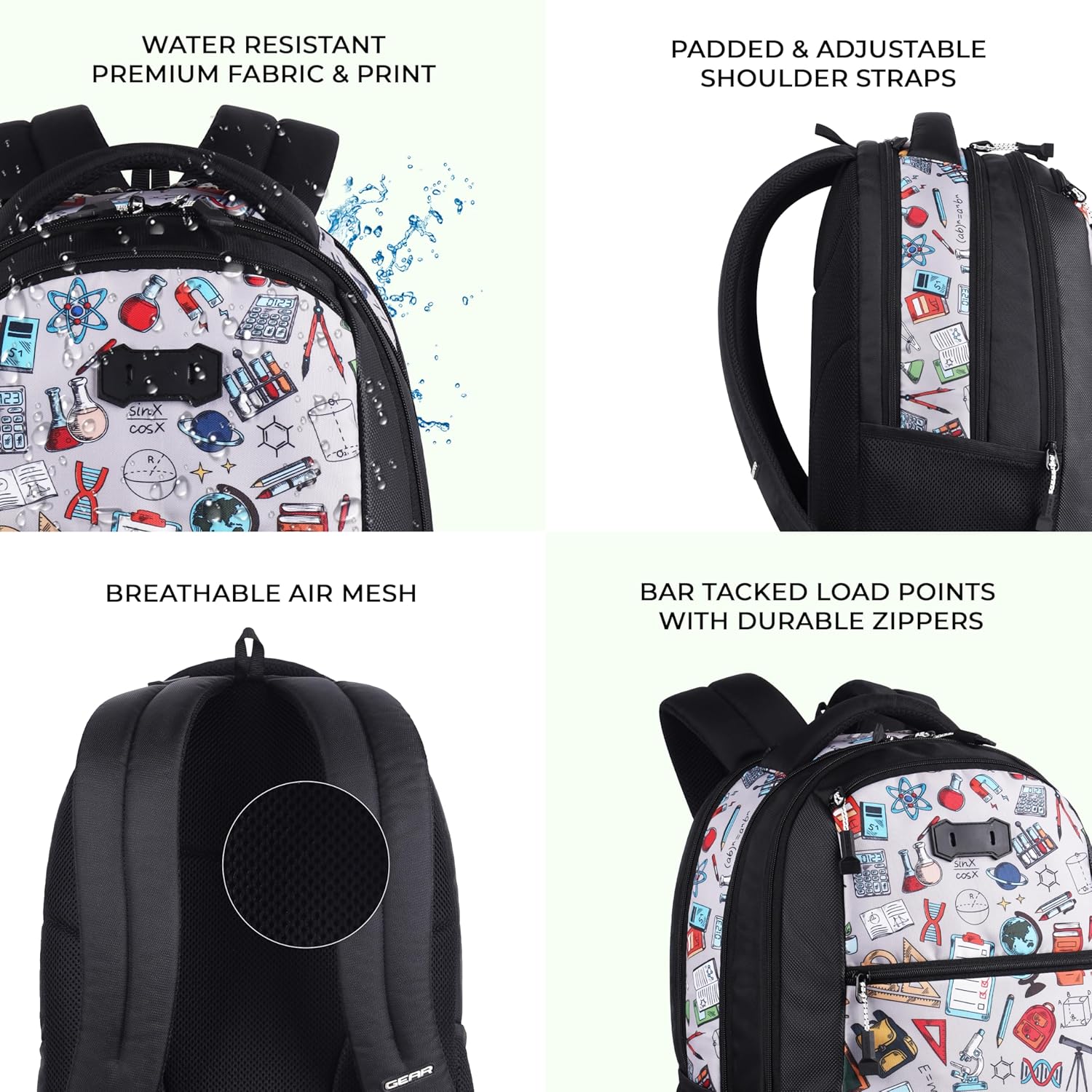 Invent Backpack 19″ Boys (Black) - Image 8
