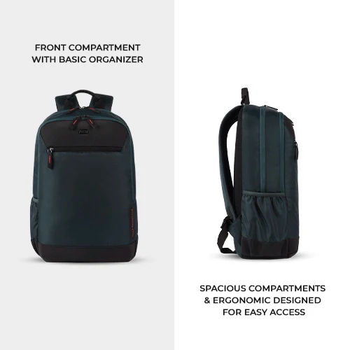 Gear Laconic 18"/24L Medium Water Resitant Laptop Backpack | Casual Backpack | Daypack | Travel Backpack | College Bag For Men/Women (Green) - Image 5