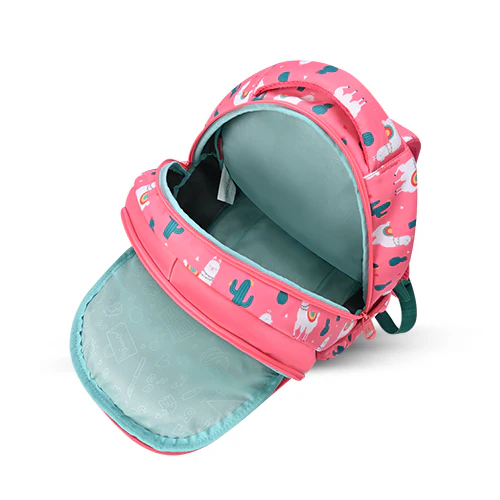 Llama Backpack 15 Inch (Pink-Green) - Image 5