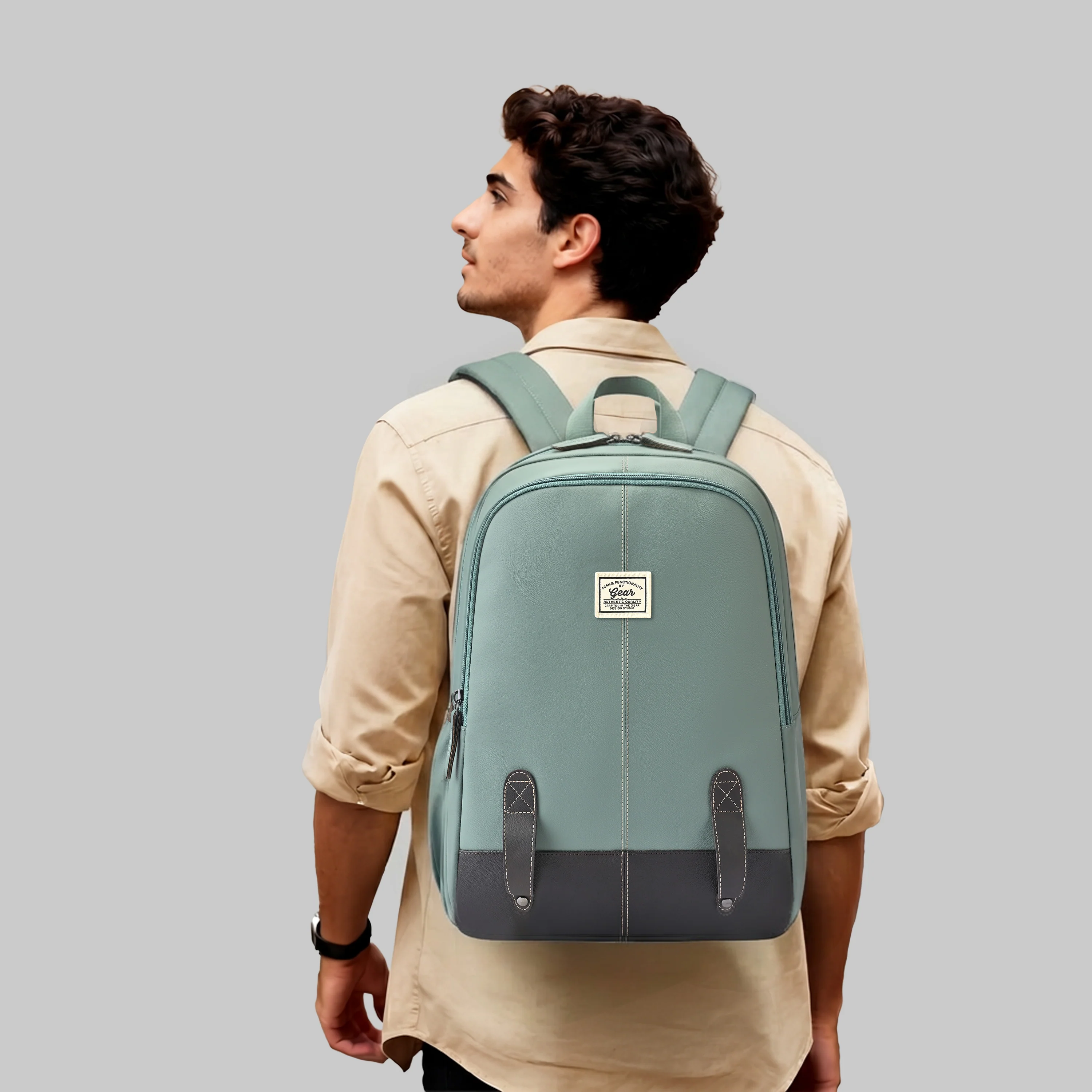 Gear Eco Classic 16” Daypack | Casual Backpack | Travel backpack for Men/Women (PISTA - BROWN) - Image 2