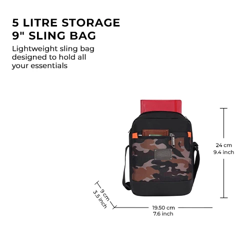 TACTICAL SLING 5L (BLACK-CAMO) - Image 3