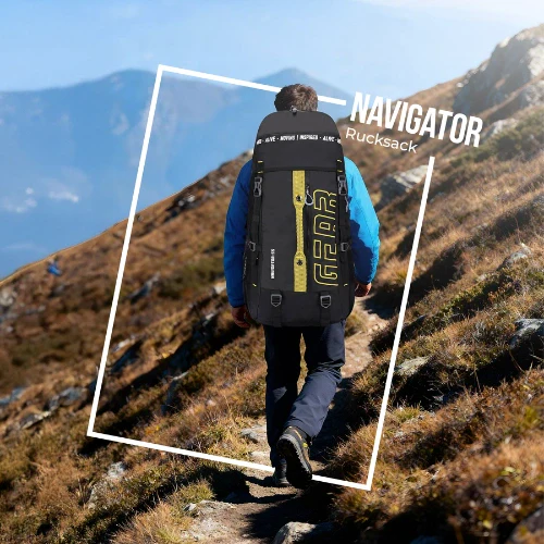 NAVIGATOR RUCKSACK 55L (BLACK- YELLOW) - Image 2