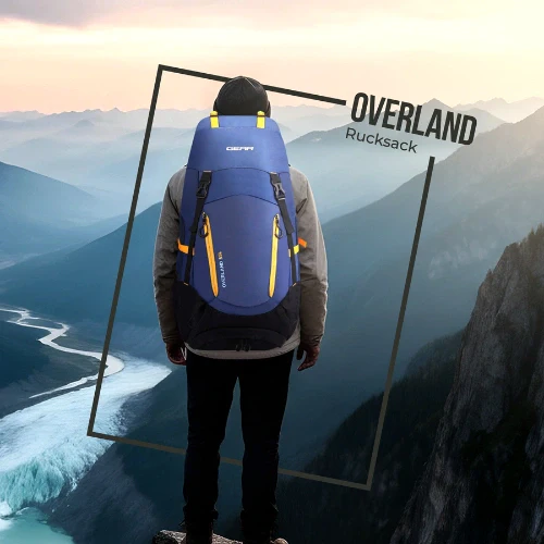 OVERLAND RUCKSACK 55L (BLUE YELLOW) - Image 2