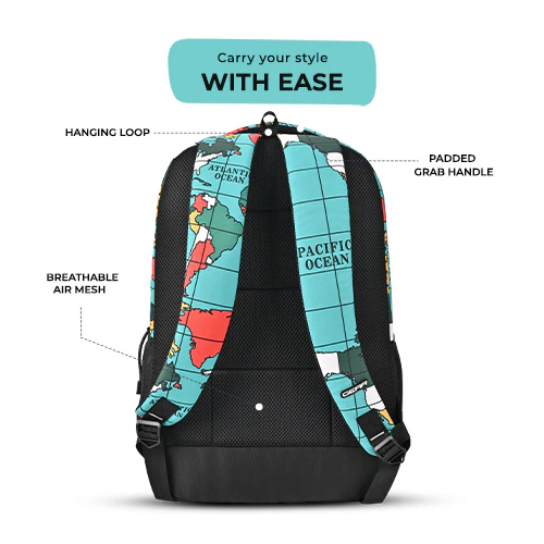 Grid Backpack 17 Inch (Blue-Black) - Image 7