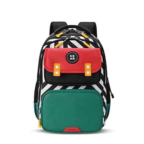 Play Block Backpack 17 Inch (Red-Green)