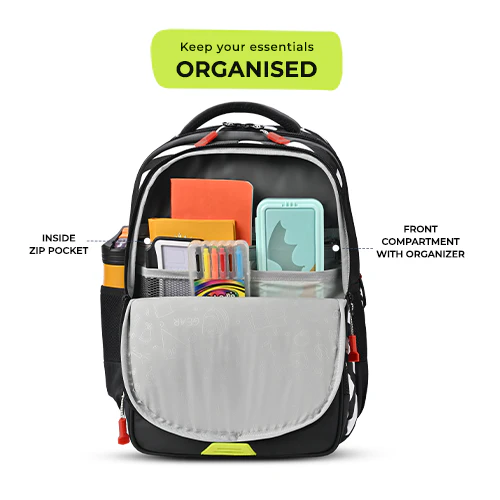 Play Block Backpack 17 Inch (Green-Black) - Image 3
