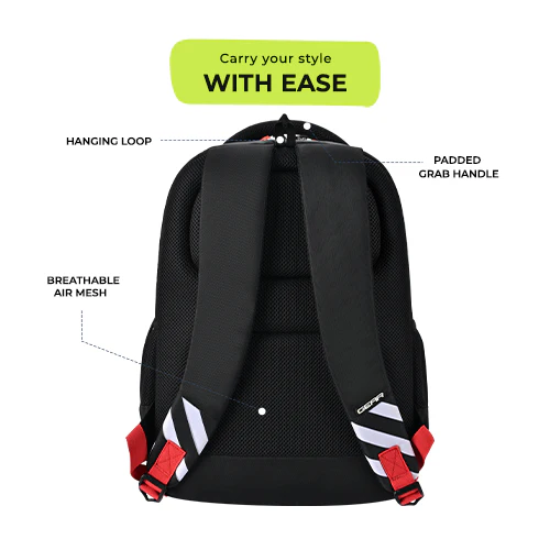 Play Block Backpack 17 Inch (Green-Black) - Image 5