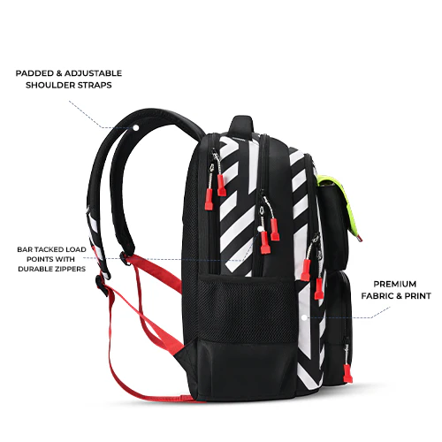 Play Block Backpack 17 Inch (Green-Black) - Image 6