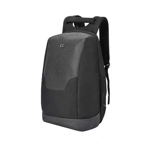 Gear NG Future 18"/27L Large Anti-Theft Faux Leather Water Resistant Laptop Backpack | Casual Backpack | Daypack | Travel Backpack | College Bag For Men/Women (Black)