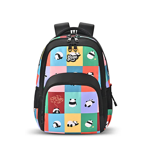 Puffy Backpack 17 Inch (Black-Orange)