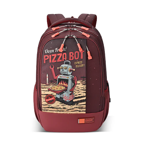 Fiction 2 Backpack 19 Inch (Maroon-Orange)