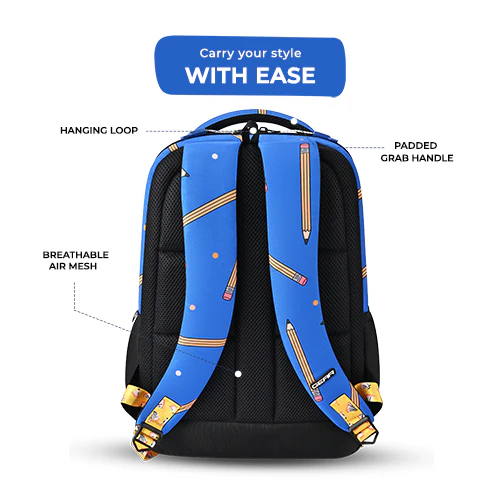 Shuffle Backpack 17 Inch (Blue-Black) - Image 7