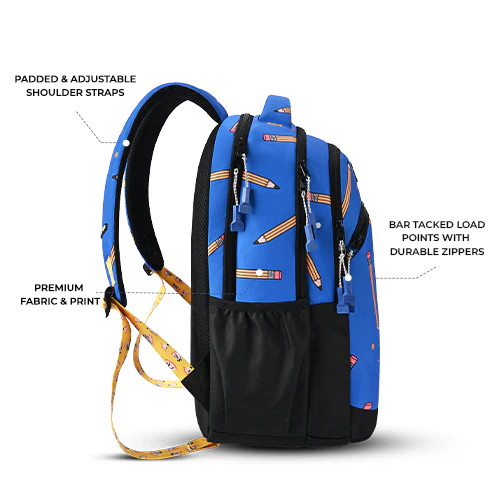 Shuffle Backpack 17 Inch (Blue-Black) - Image 8