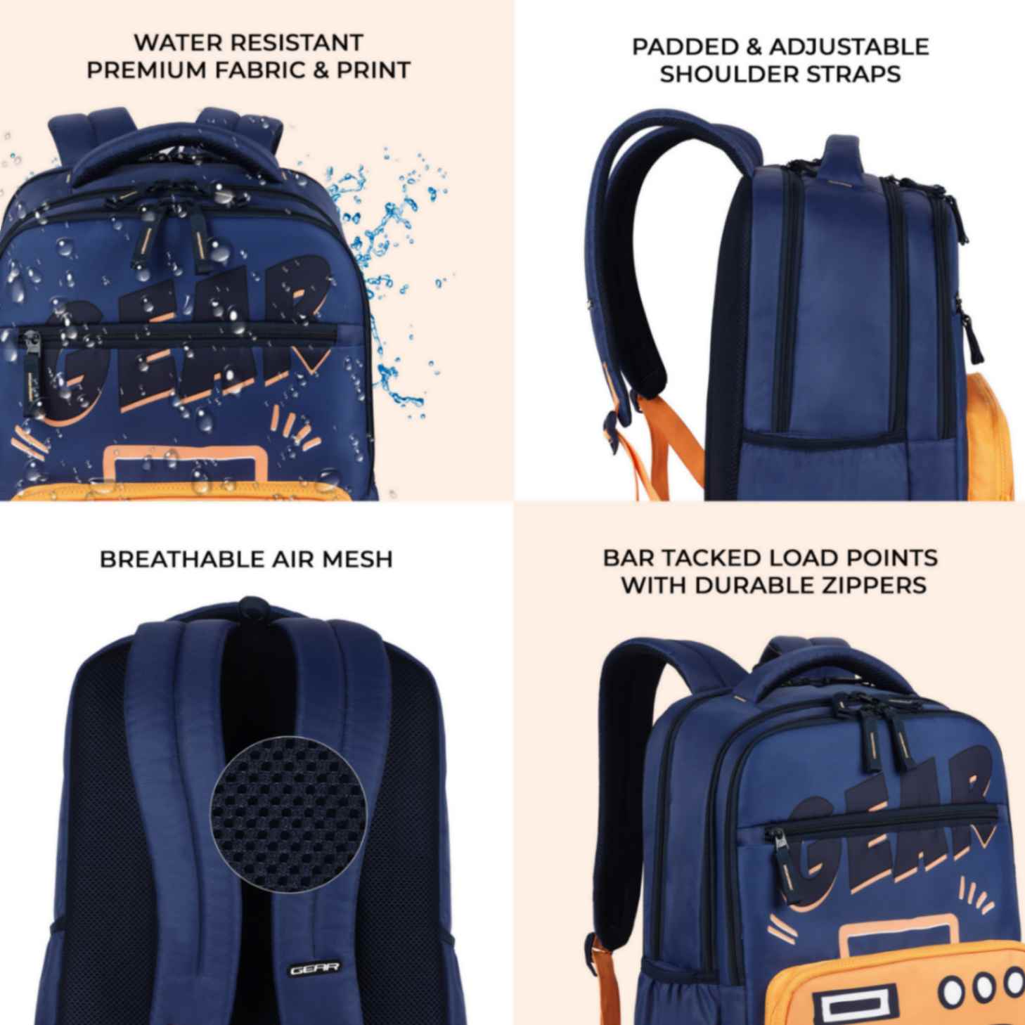 Sound Break Backpack 17 Boys (Blue) - Image 4