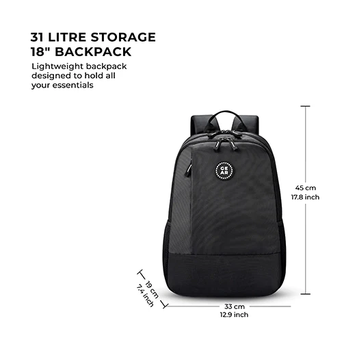 VENTURE BACKPACK 31L (BLACK-BLACK) - Image 3