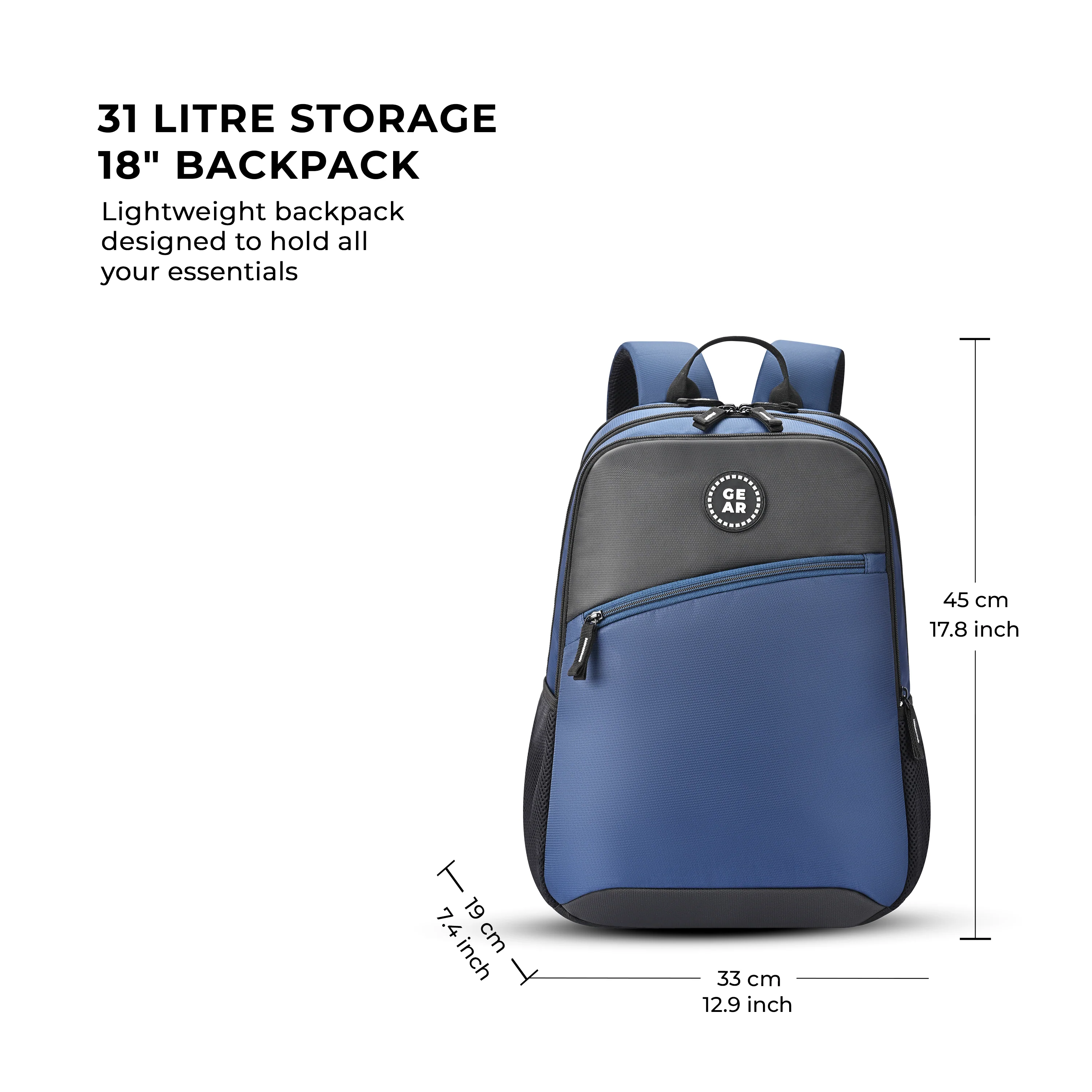SUB - URBAN BACKPACK 31L (NAVY-BLACK) - Image 3