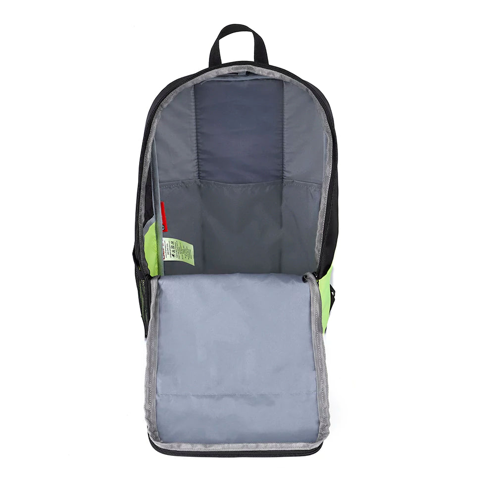 Superior XL 17L Backpack with Shoe Pocket (Black-Fluroscent Green) - Image 8