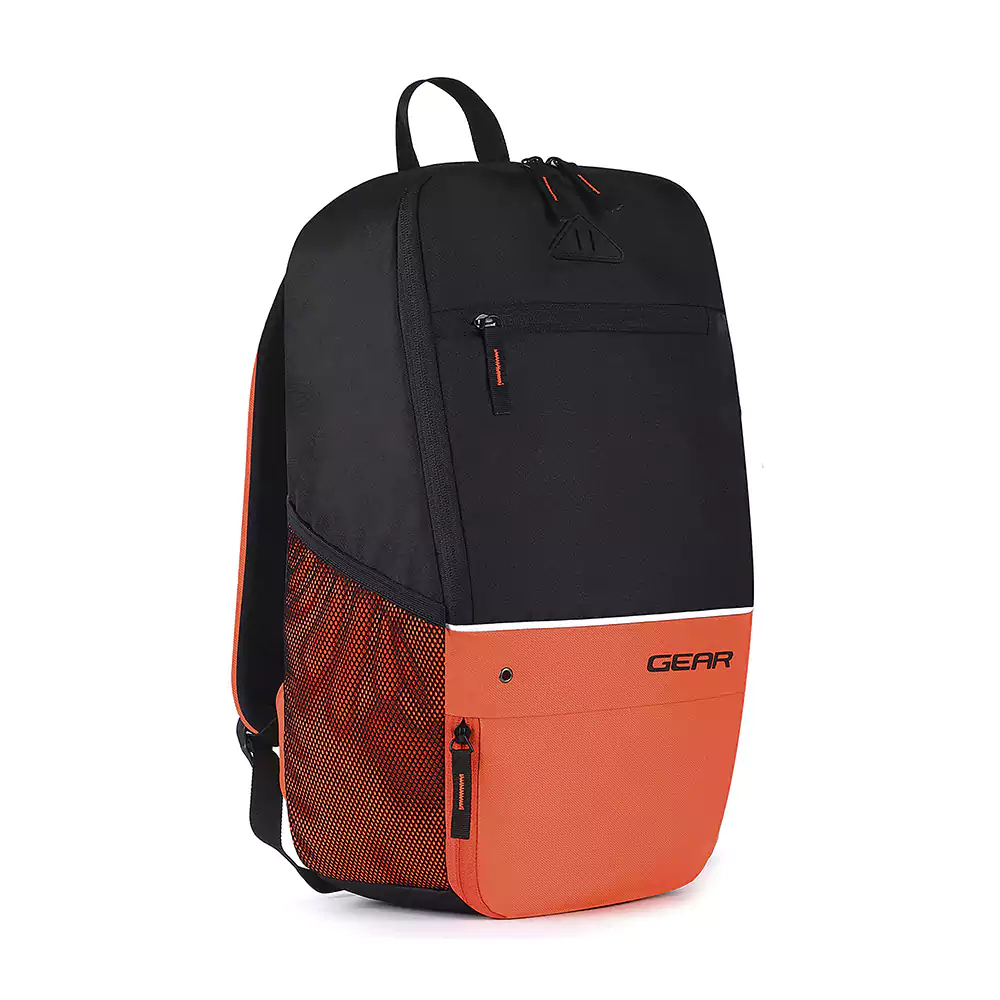 Superior XL 17L Backpack with Shoe Pocket (Black-Orange) - Image 2