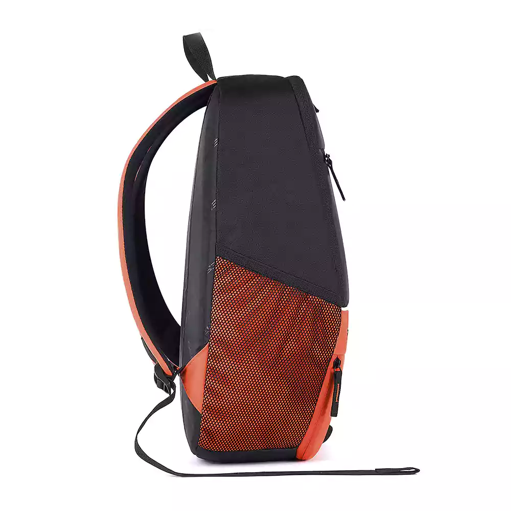 Superior XL 17L Backpack with Shoe Pocket (Black-Orange) - Image 5