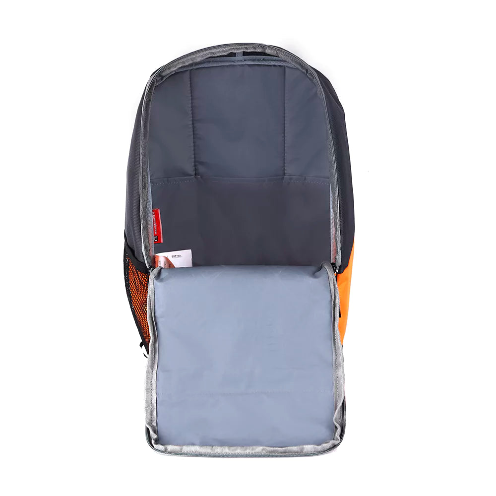 Superior XL 17L Backpack with Shoe Pocket (Grey-Orange) - Image 10
