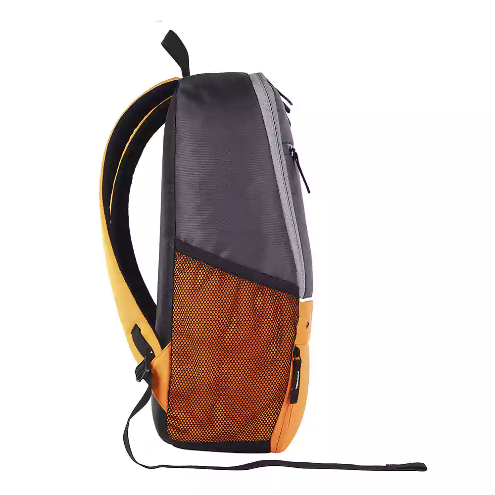 Superior XL 17L Backpack with Shoe Pocket (Grey-Orange) - Image 7