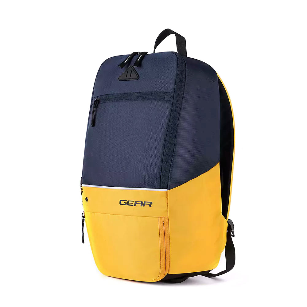 Superior XL 17L Backpack with Shoe Pocket (Navy-Yellow) - Image 2