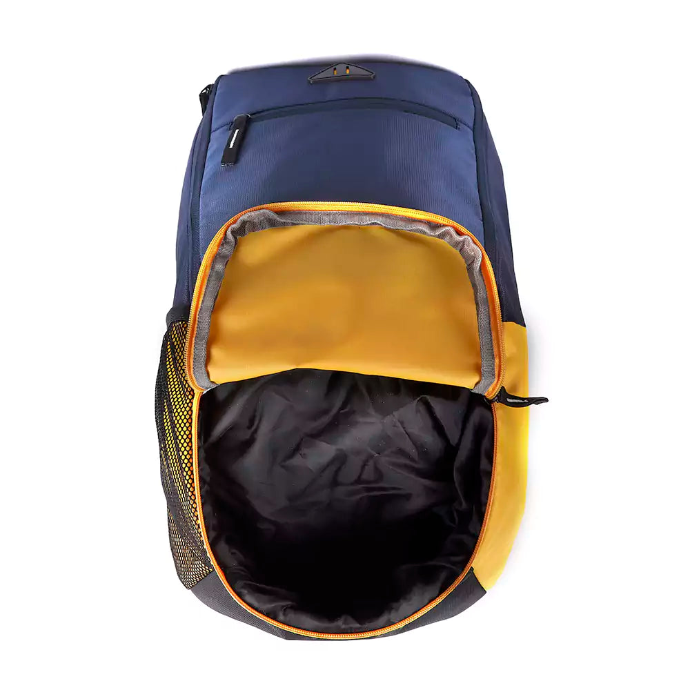 Superior XL 17L Backpack with Shoe Pocket (Navy-Yellow) - Image 4