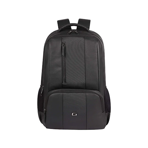 Gear Vault 19"/30L Anti Theft Faux leather Large Water Resistant Laptop Backpack/Casual Backpack/Daypack/Travel Backpack/College Bag For Men/Women (Black)