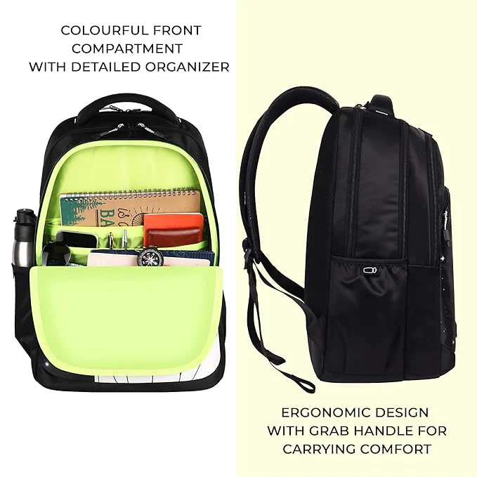 Space Pod Backpack 19″ Boys (Black) - Image 6