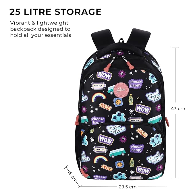 Wow Backpack 17″ Girls (Black) - Image 7